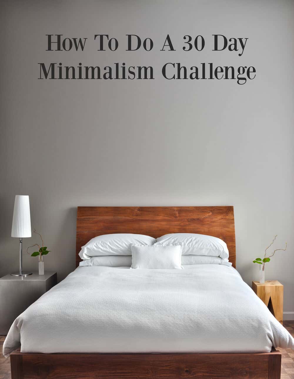 Are you interested in minimalist living? Try it for 30-days. You don't have to get rid of all of your possessions to participate, and it helps with clutter!