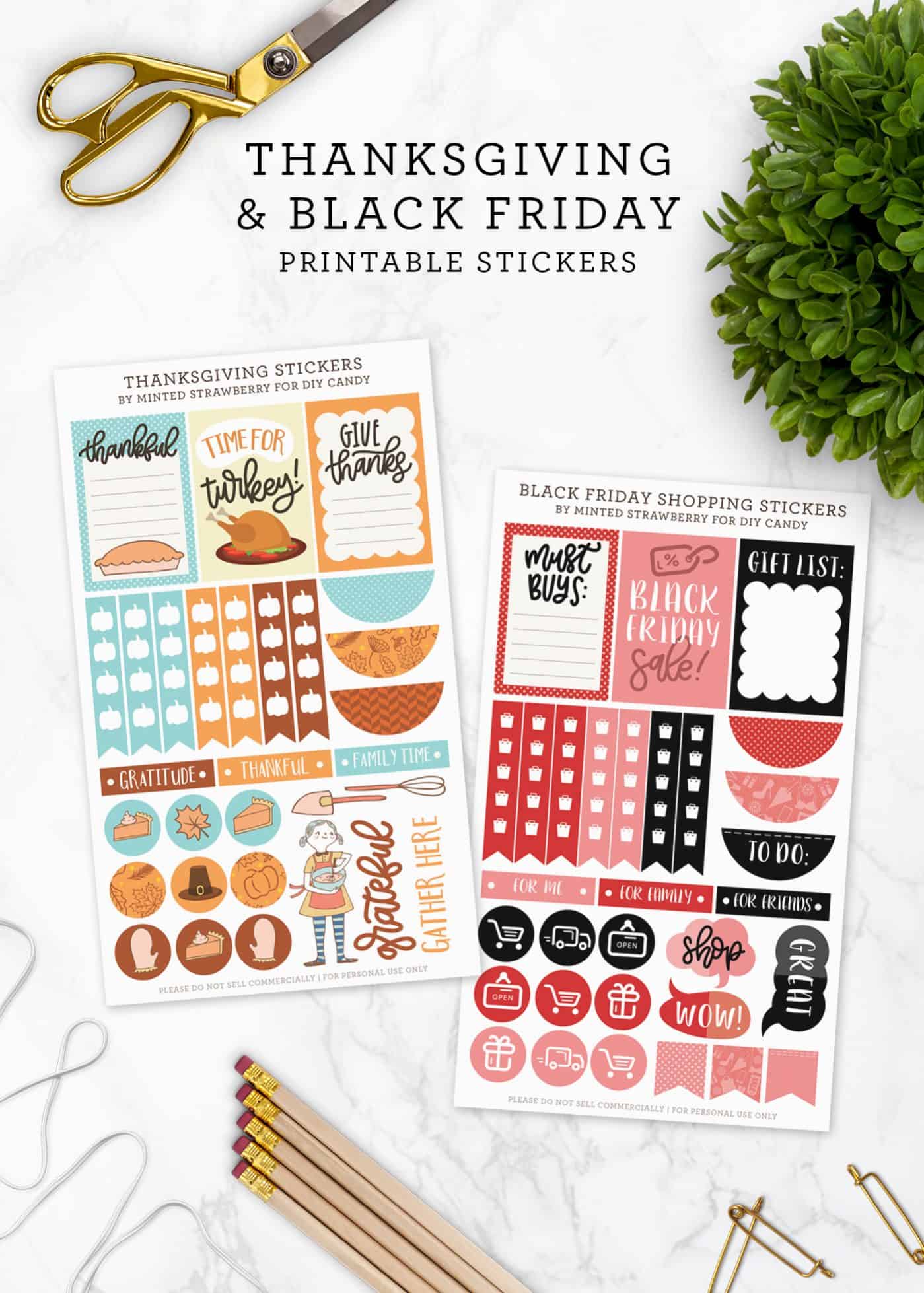 Black Friday Stickers for Your Planner