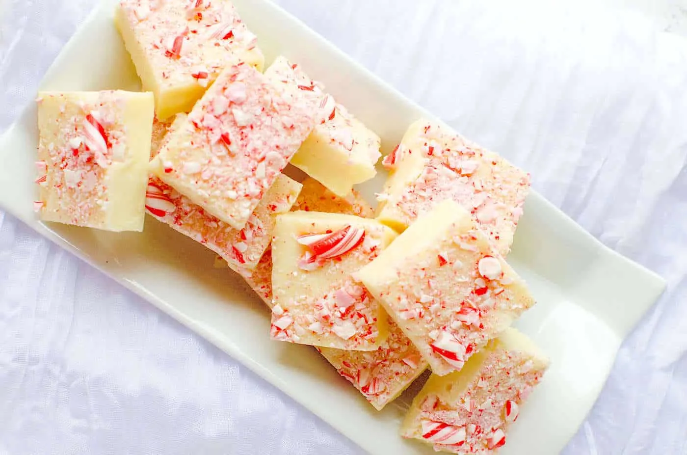 Candy Cane Fudge Recipe  Easy No Bake Christmas Dessert