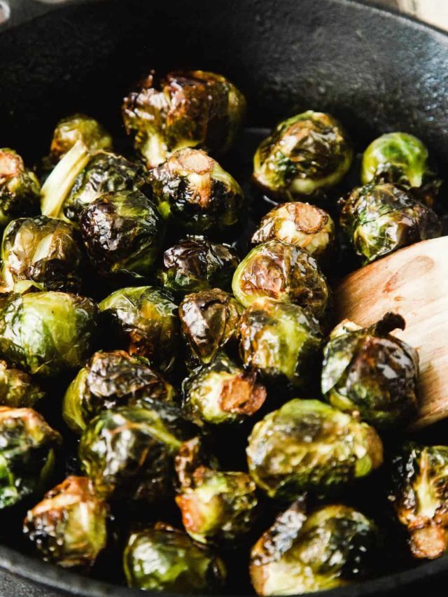 Caramelized Brussel Sprouts Roasted with Apple Cider Story