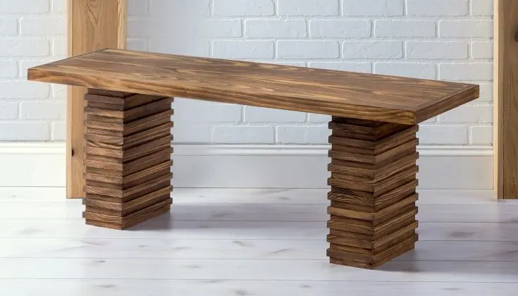 DIY Wooden Bench Inspired by Crate and Barrel