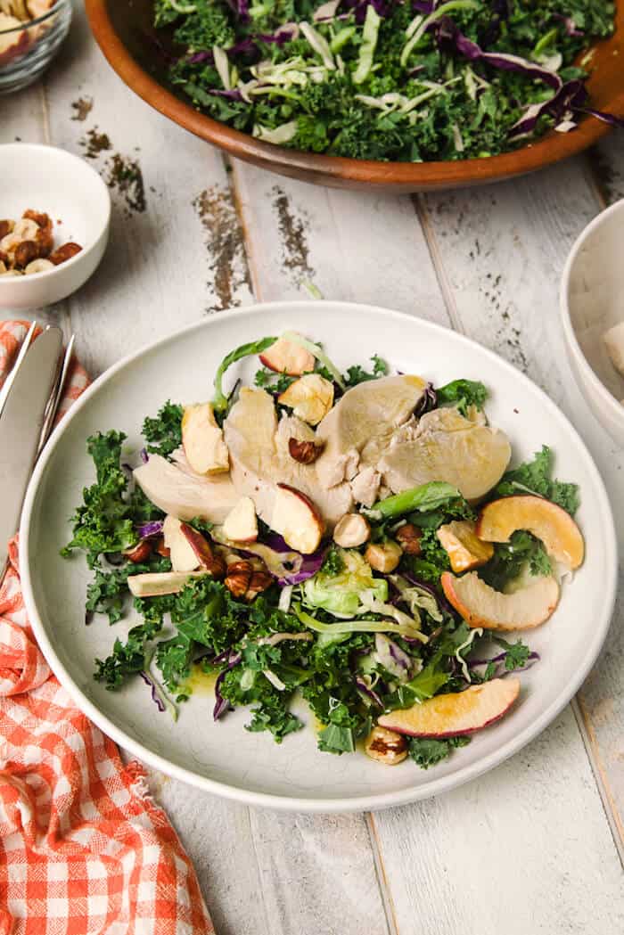 Apple Healthy Chicken Kale Salad Recipe