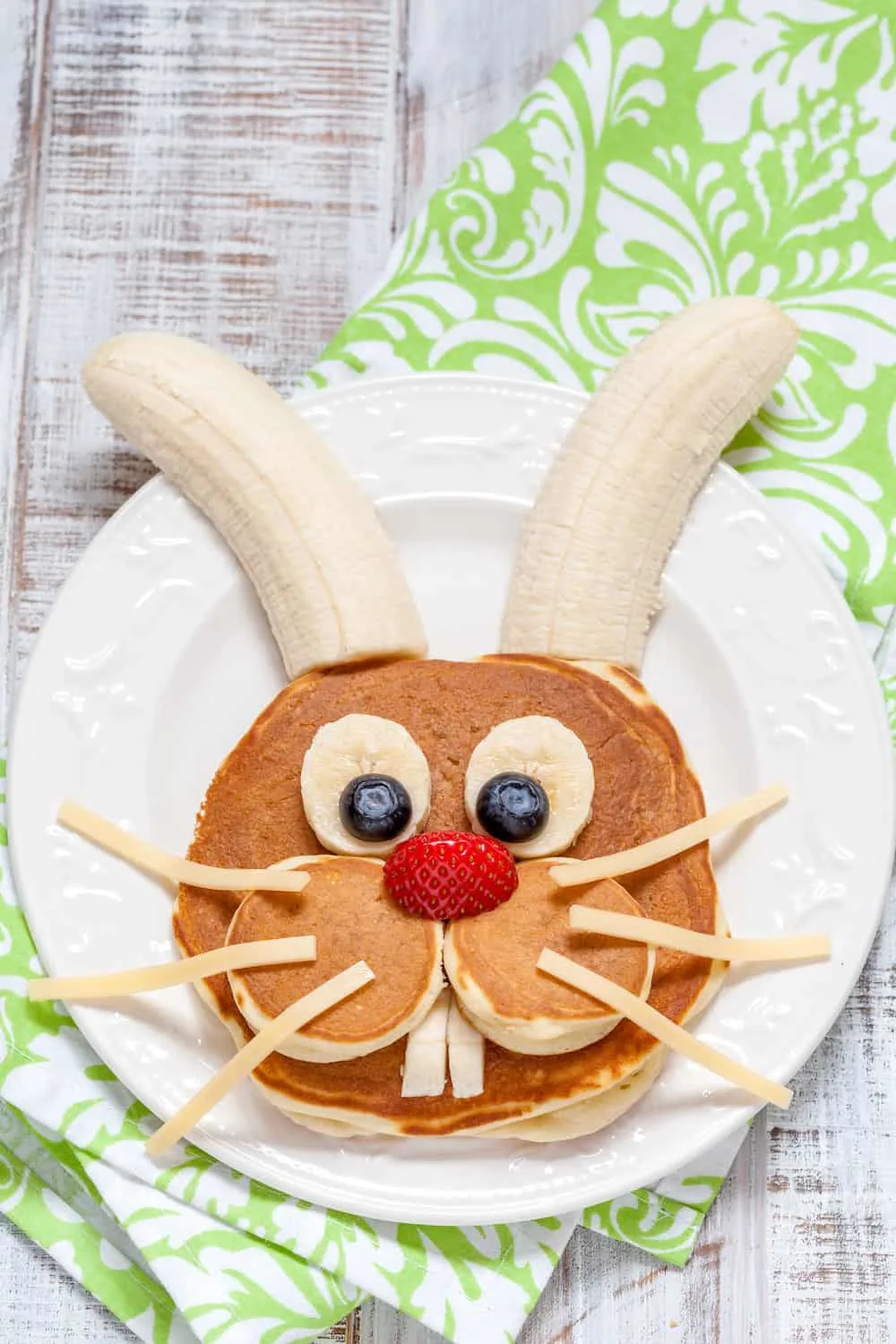 Easter breakfast ideas - Easter bunny pancakes