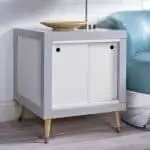 DIY side table using two Lack tables