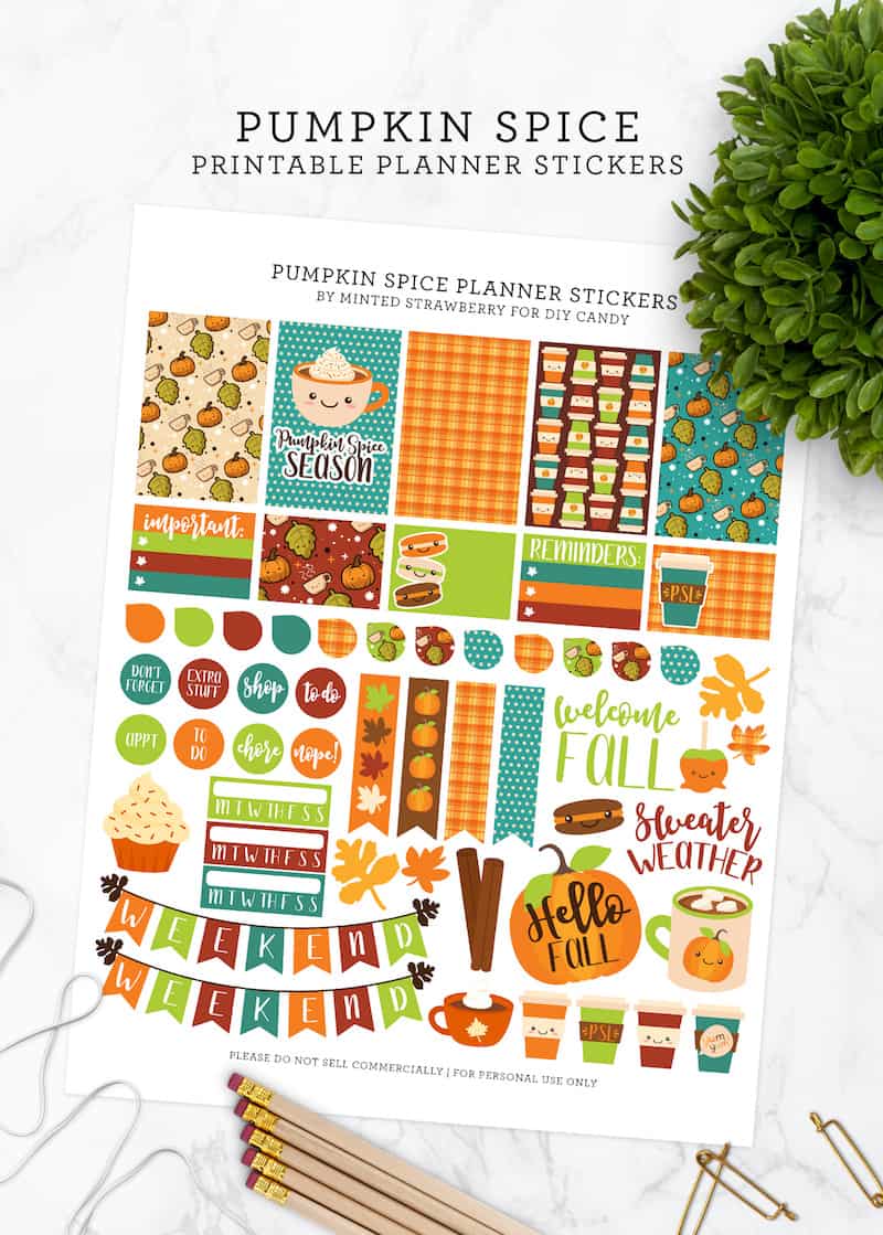 Pumpkin spice printable for fall