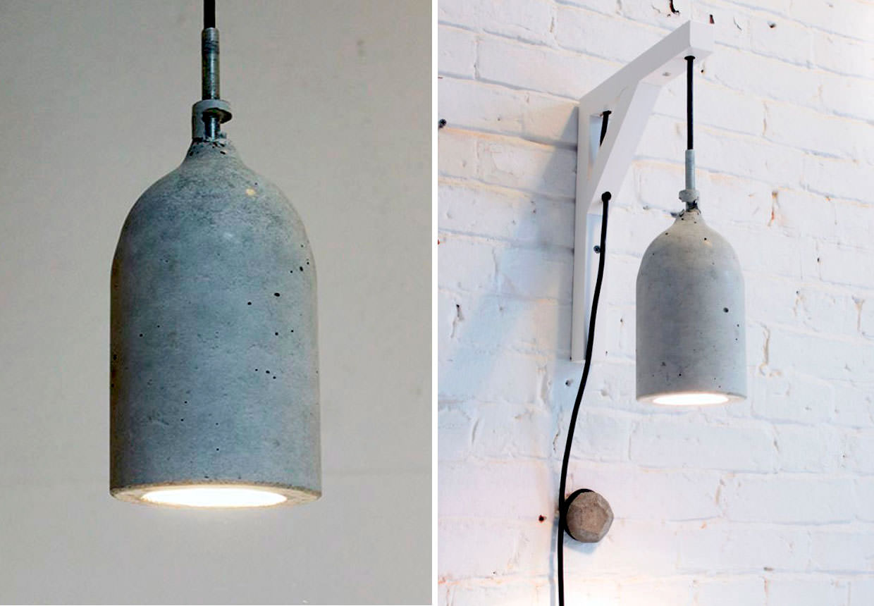 How to Use Plastic Bottles to Make Concrete Pendant Lamps