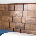 Mid Century Modern DIY Wood Headboard