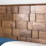 Mid Century Modern DIY Wood Headboard