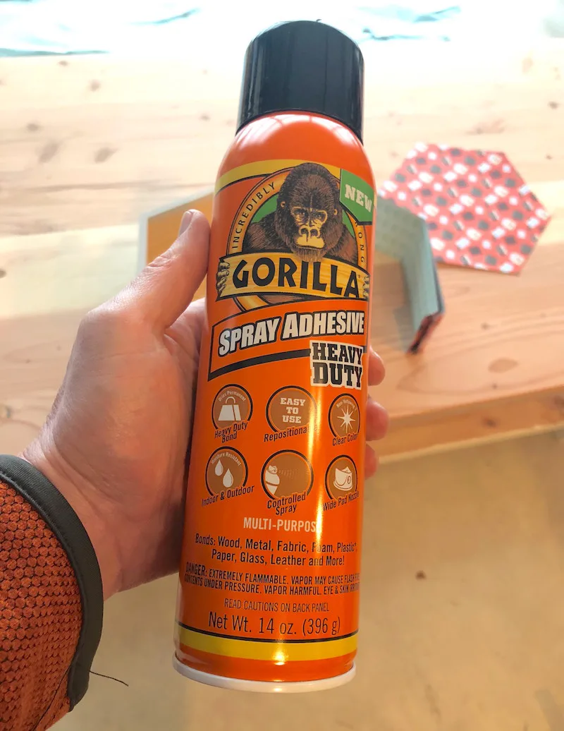 Can of Gorilla spray adhesive heavy duty