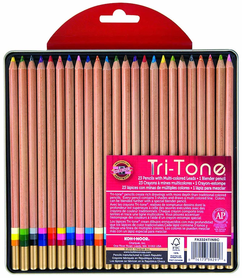 Koh-i-noor tri tone pencils