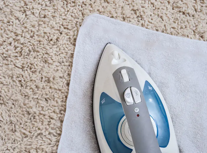 Remove Carpet Stains with an Iron