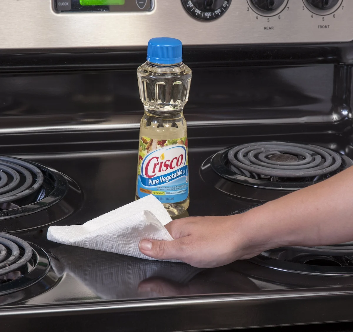 removing grease spots with vegetable oil