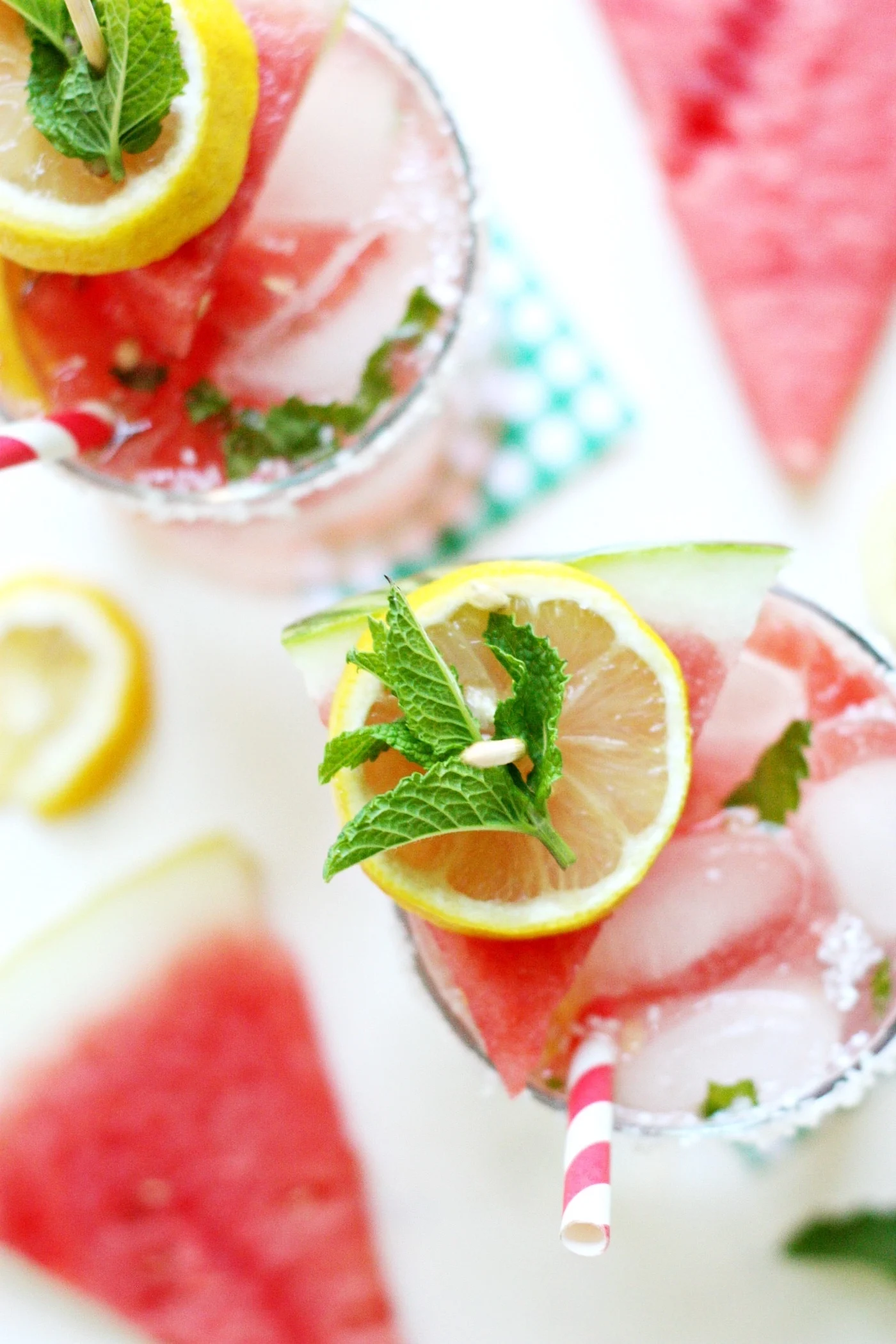 mint watermelon lemonade