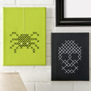 Halloween Cross Stitch Canvases Are Unique Holiday Decor