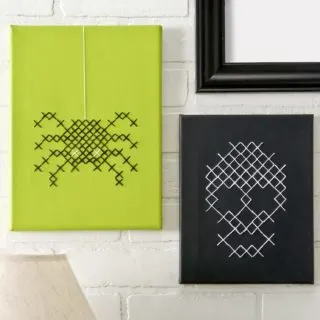 Halloween Cross Stitch Canvases Are Unique Holiday Decor
