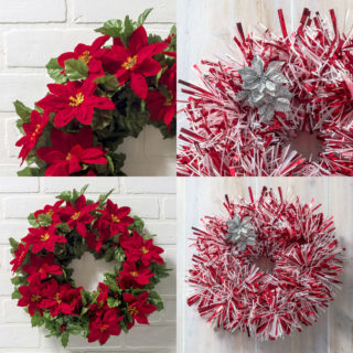 Making a Christmas wreath in five minutes