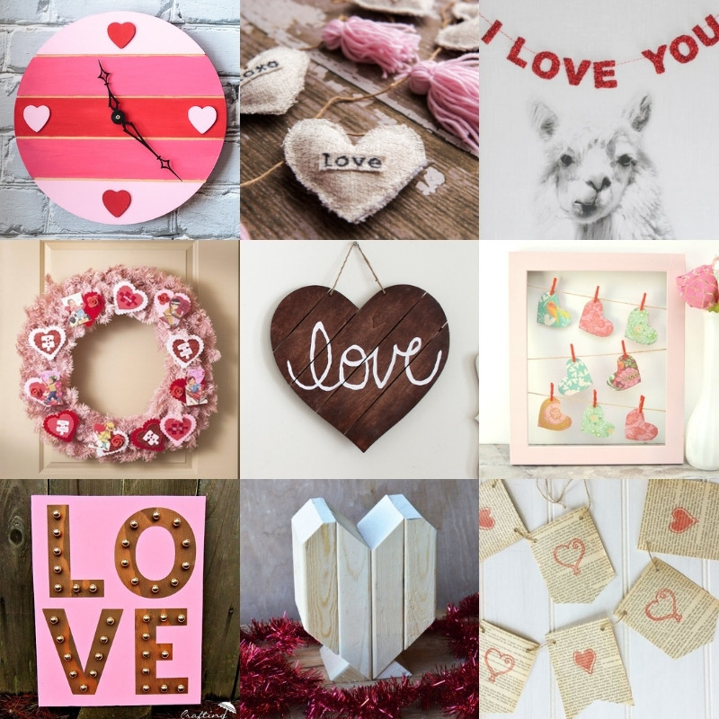 Farmhouse Valentine Decor - Heart Shaped Sign Craft - Thrifty Jinxy