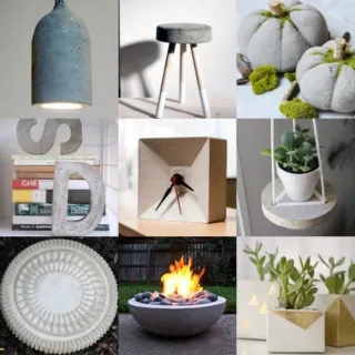 Over 25 Concrete Projects for Home Decor