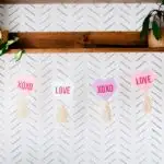 diy valentine garland