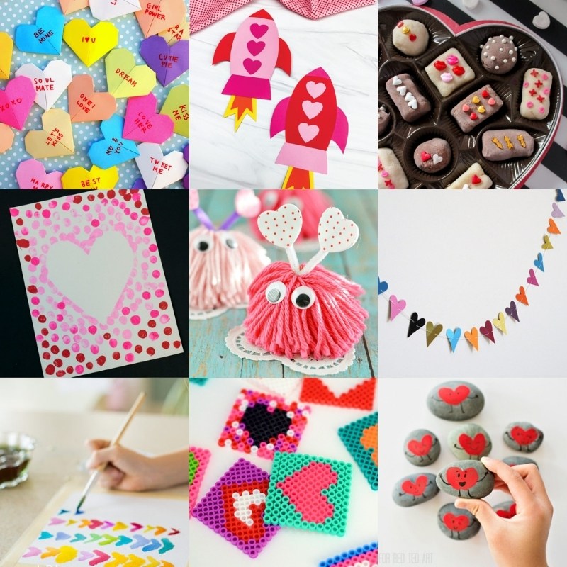 28 Valentine's Day Crafts for Kids - Crafts by Amanda