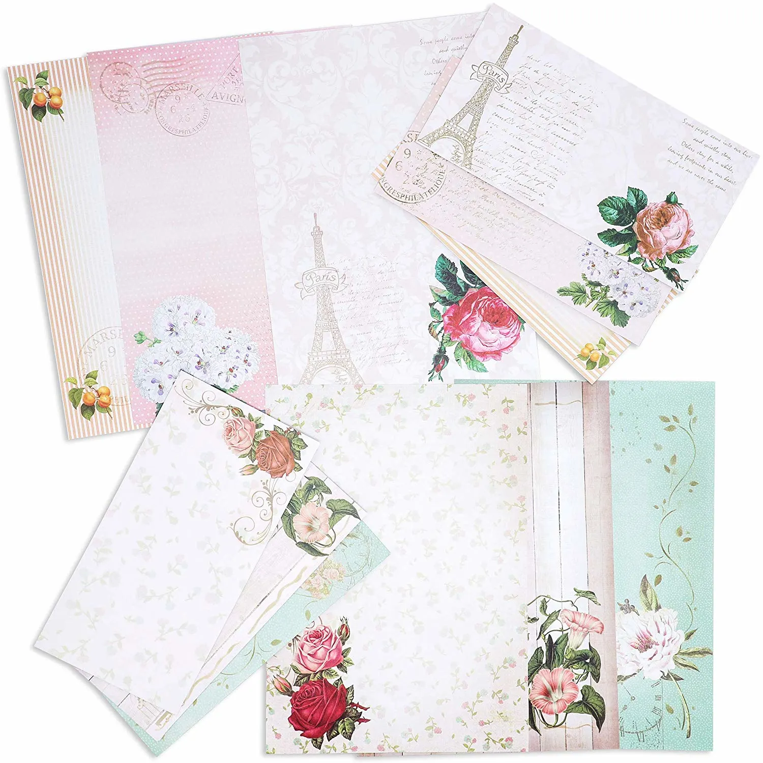 Vintage Floral Paper Set