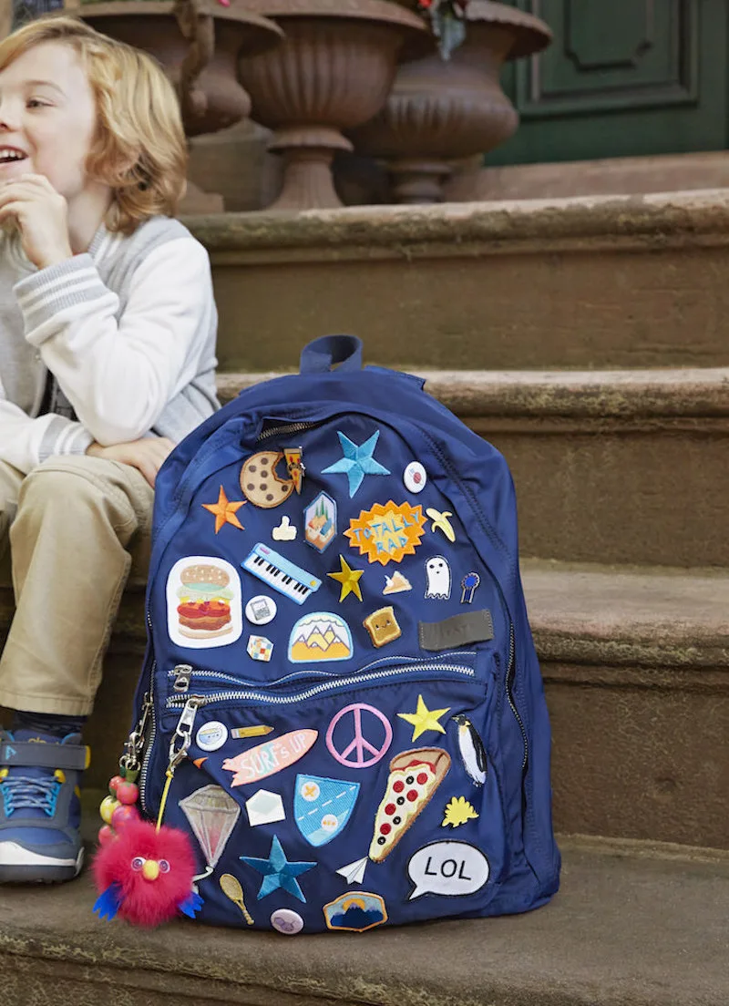 Customise Kid's Backpack with Velcro Patches