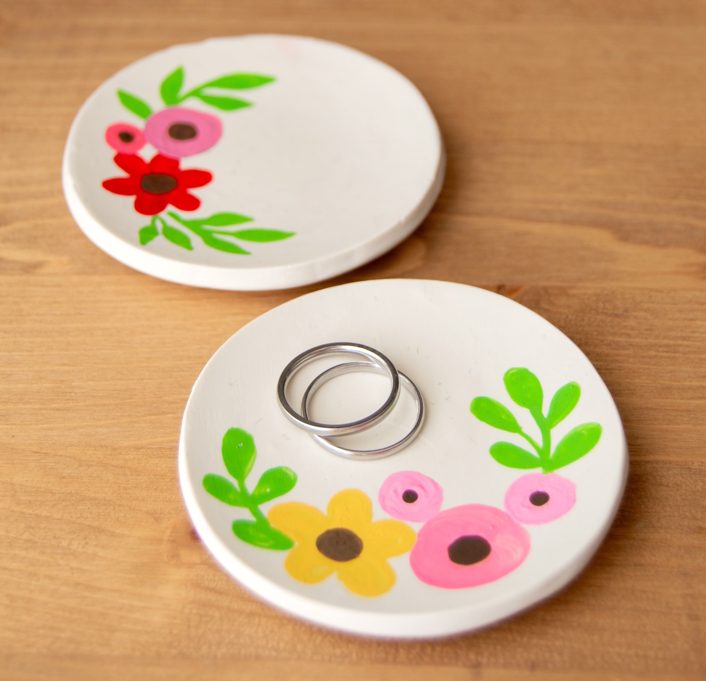 air dry clay ring dishes