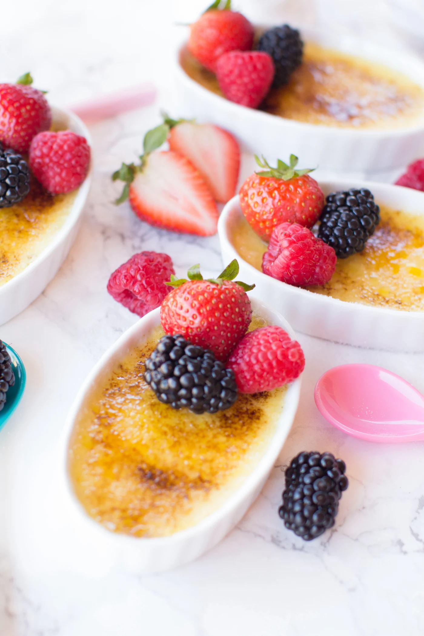 fruit creme brulee