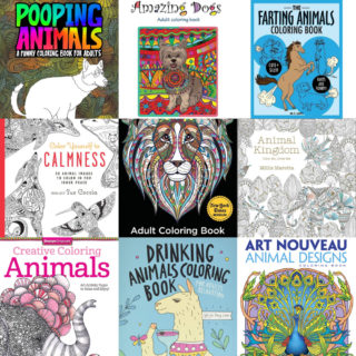 Animal coloring books feature image