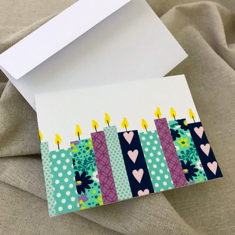 Easy DIY Washi Tape Birthday Card