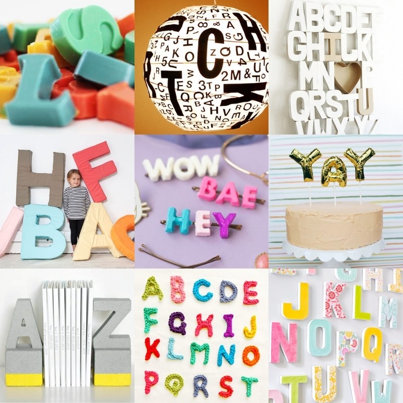 Crafts with Wood Letters For Gifts or Decor - Mod Podge Rocks