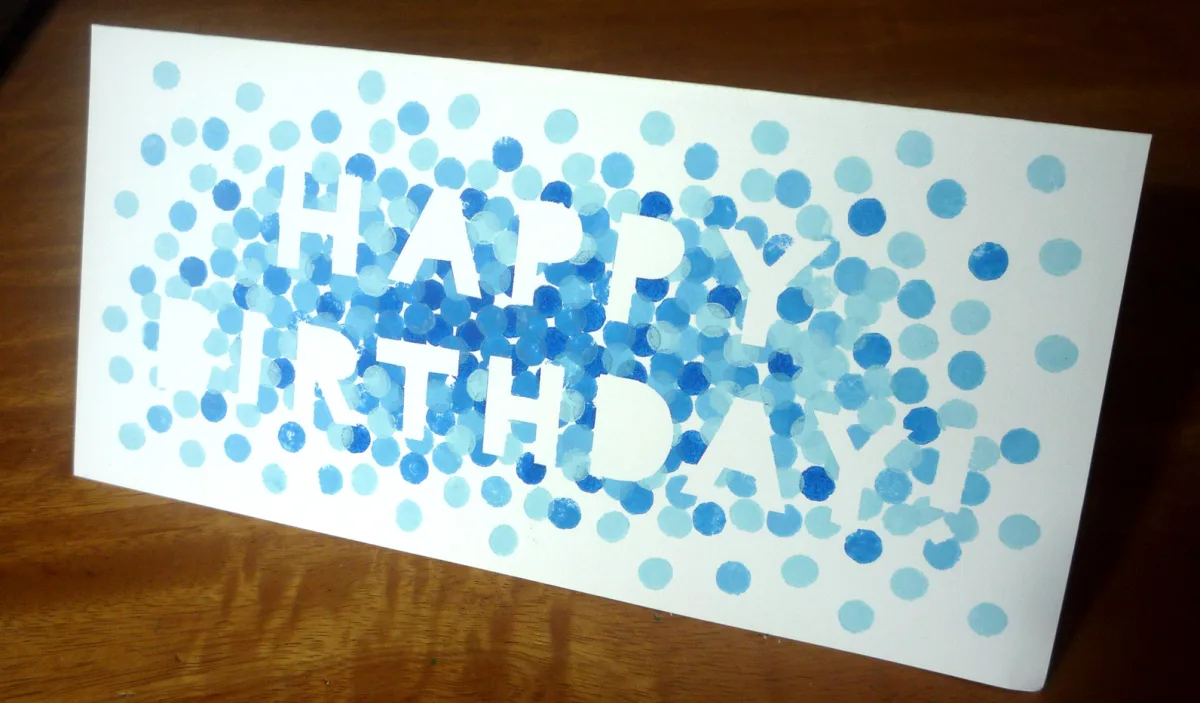 easy stamped birthday card