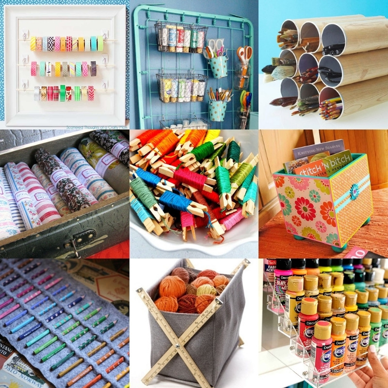 How to Organize Craft Supplies: 25 Clever Ideas! - DIY Candy