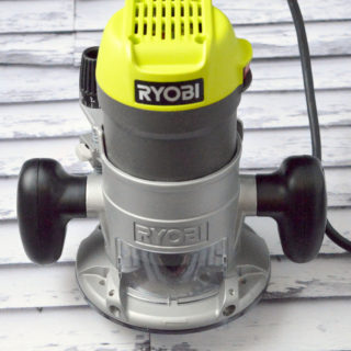 Ryobi router sitting on a table