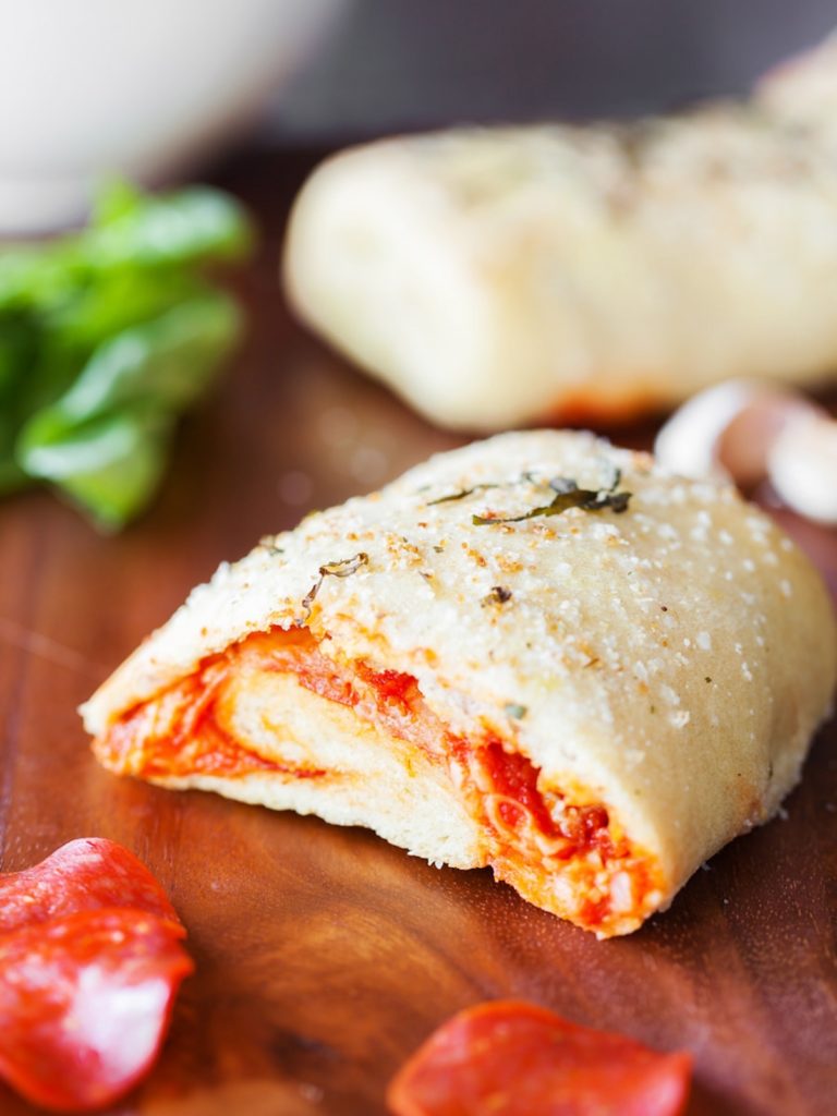 homemade recipe for calzones made with no yeast dough