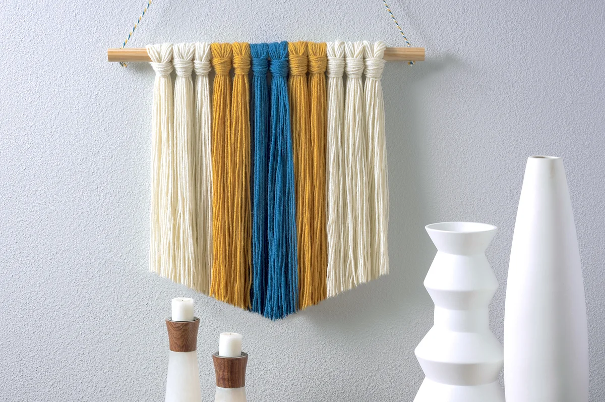 yarn wall hanging