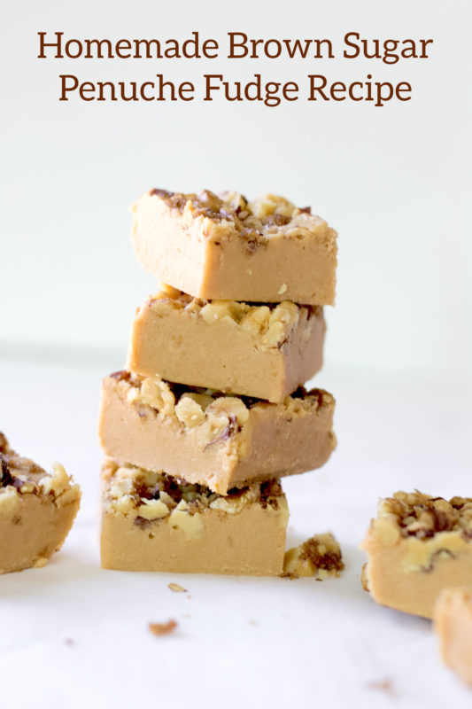 Brown Sugar Fudge Topped With Spiced Walnuts - DIY Candy