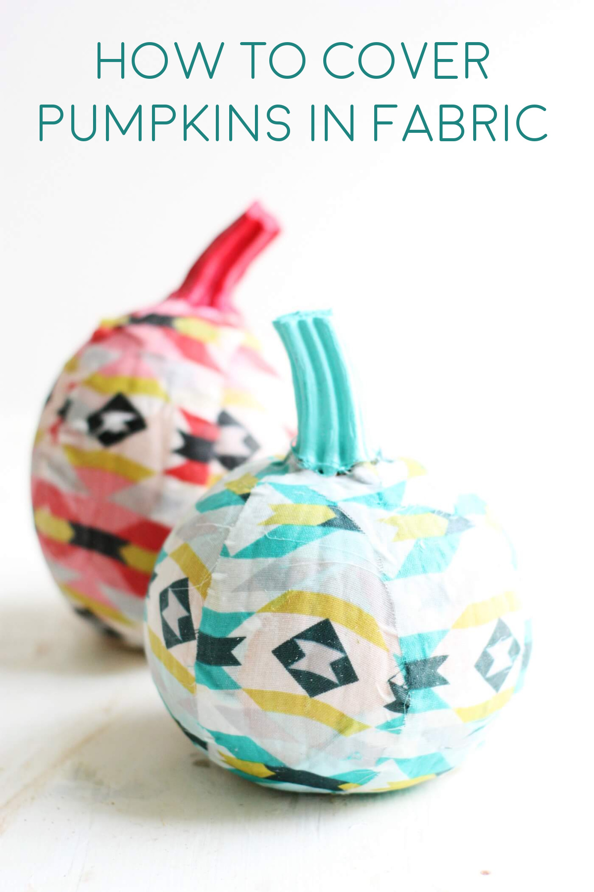 How to Cover Pumpkins with Fabric