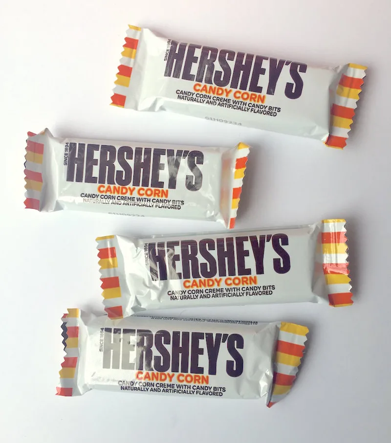 Hershey's candy corn candy bars