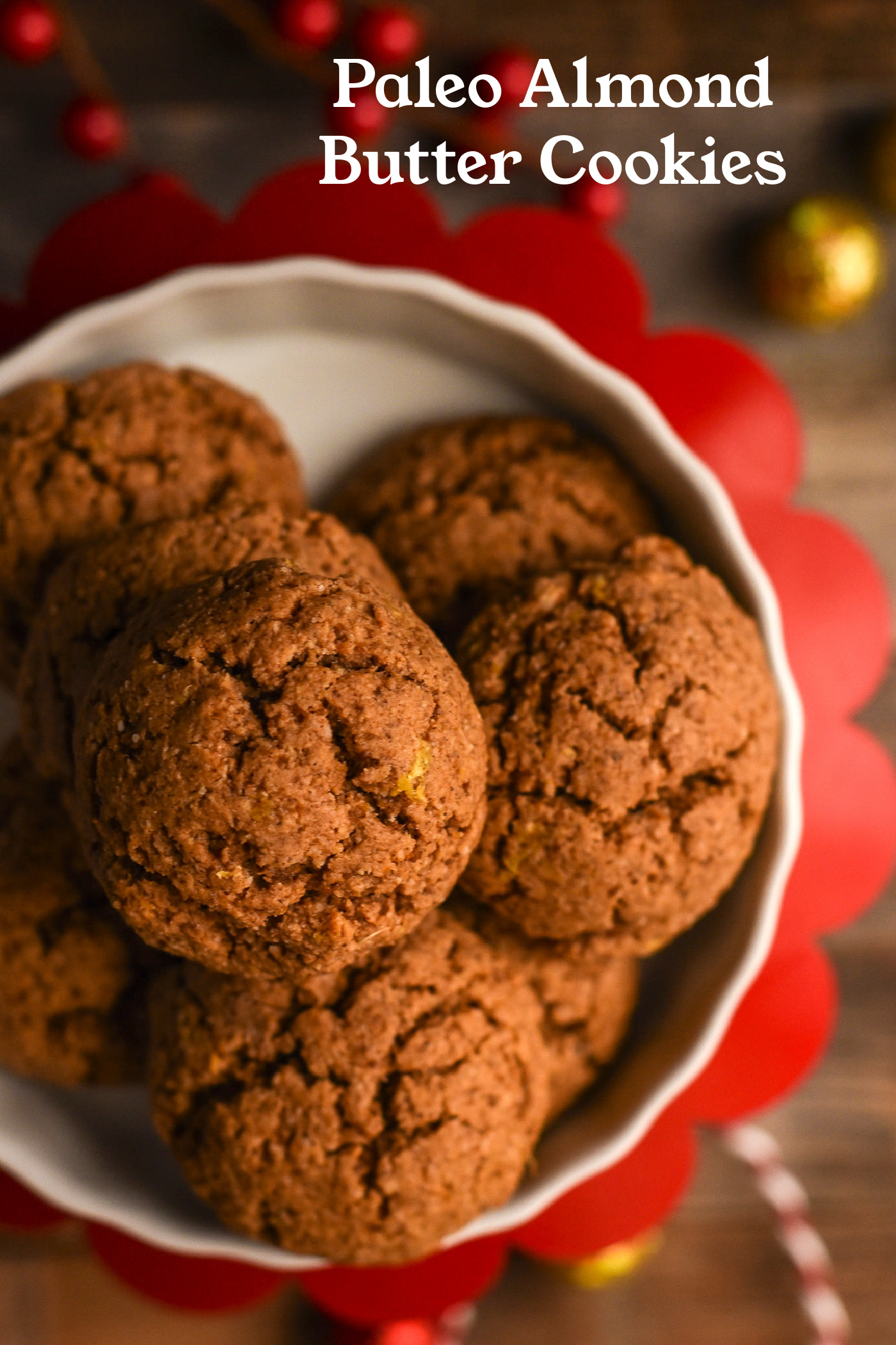 Paleo Almond Butter Cookies with Ginger