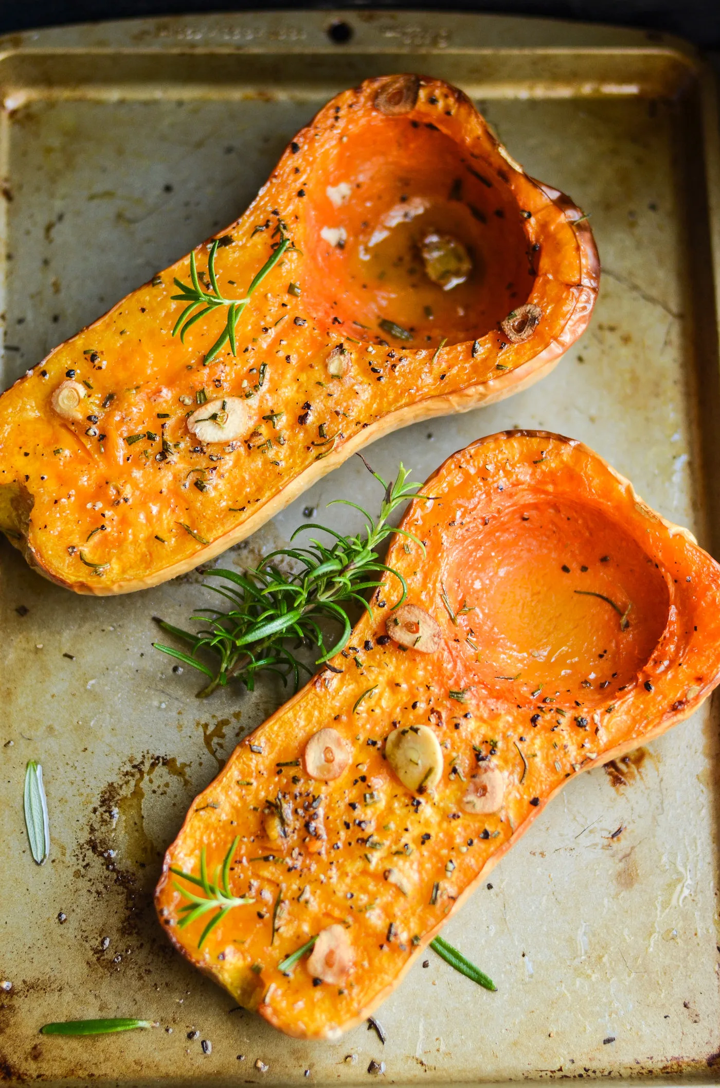 roasted whole butternut squash