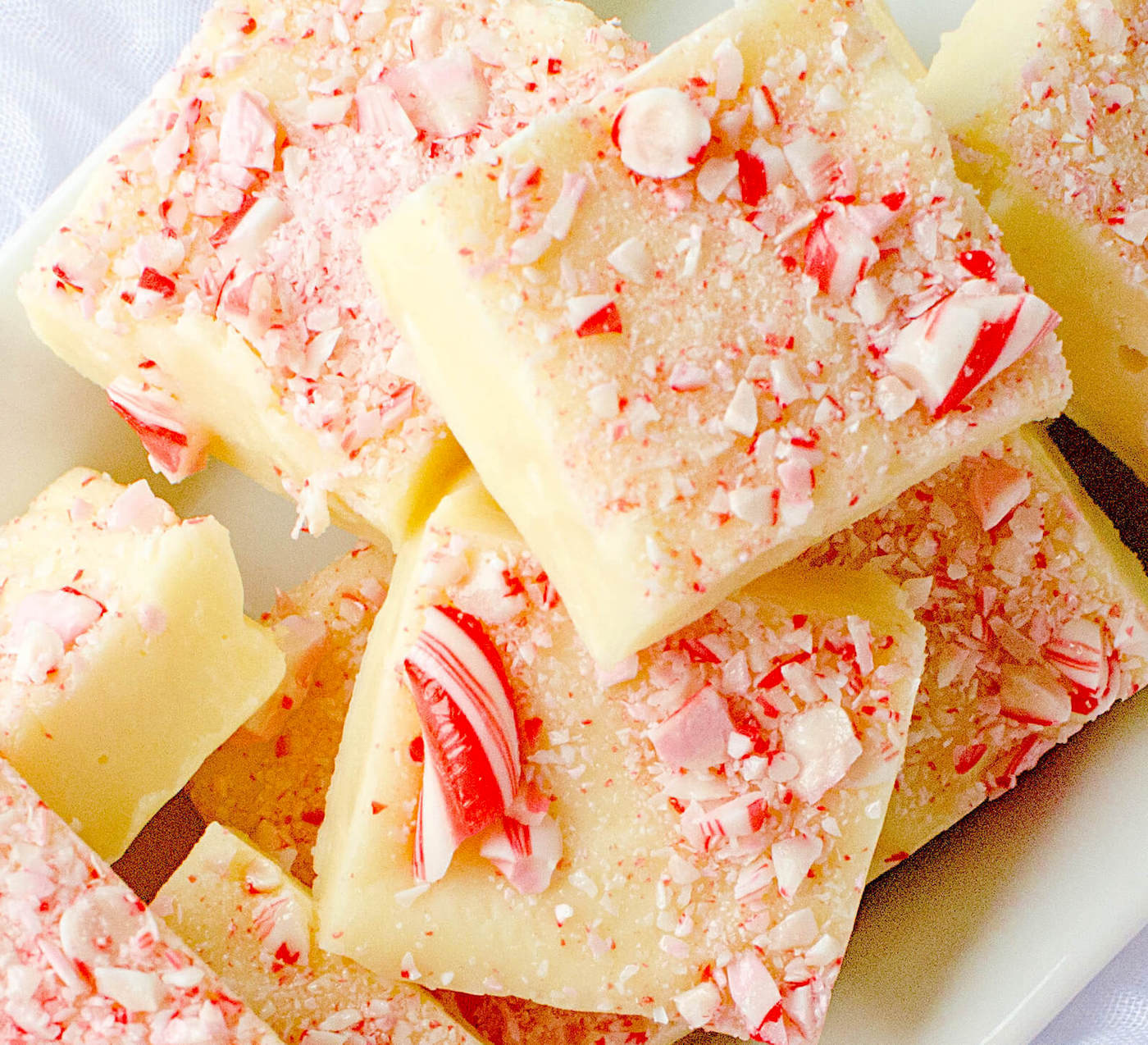 Candy cane fudge