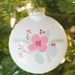 Temporary Tattoo DIY Christmas Ornaments