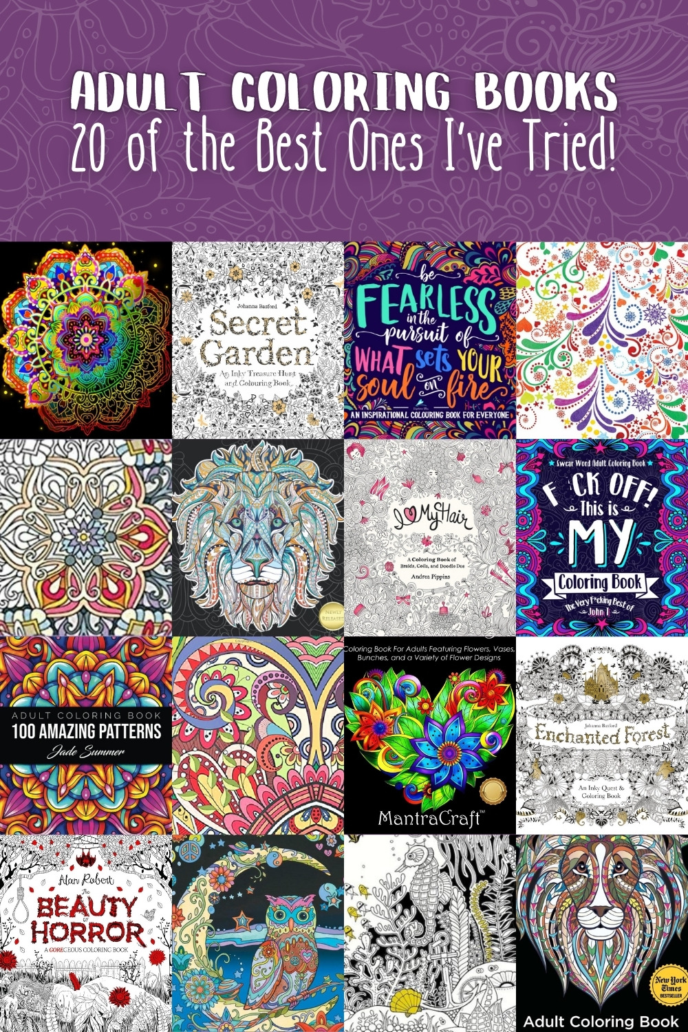 Best Adult Coloring Books You'll HAVE to Buy - DIY Candy