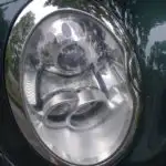 Finished headlight after restoration