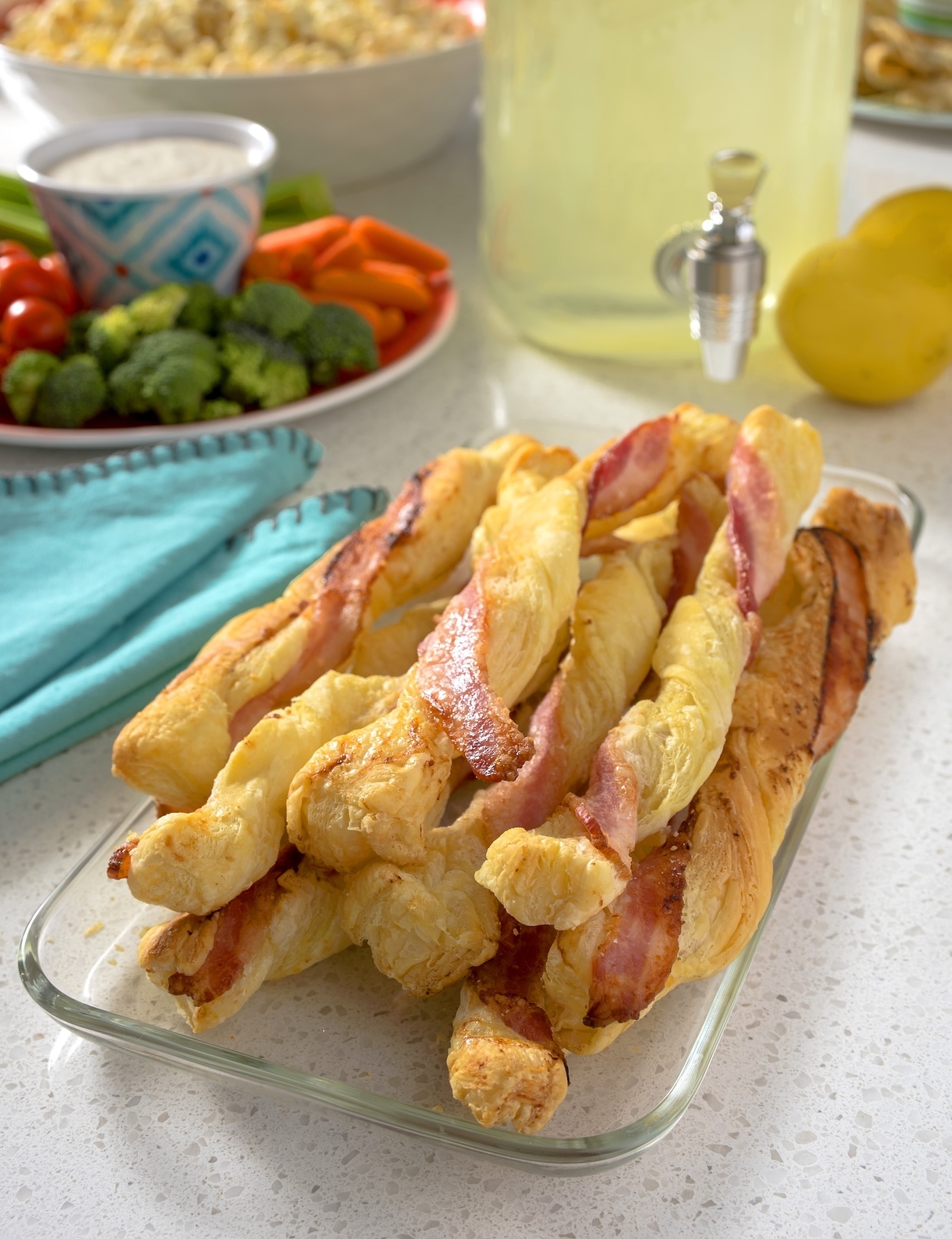 puff pastry and bacon twists