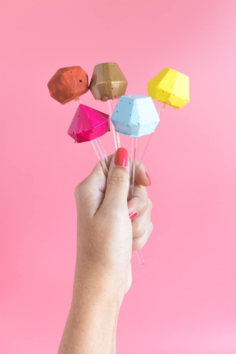 DIY Colorful Cocktail Stirrers