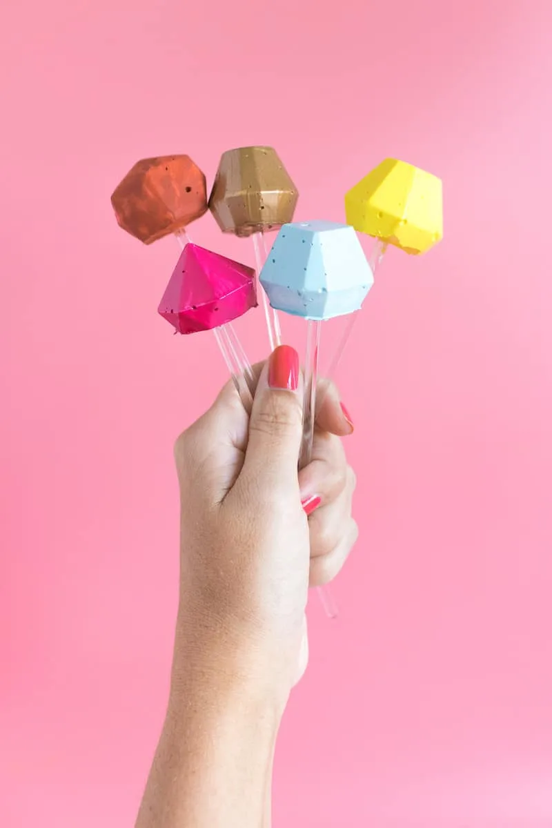 DIY Colorful Cocktail Stirrers