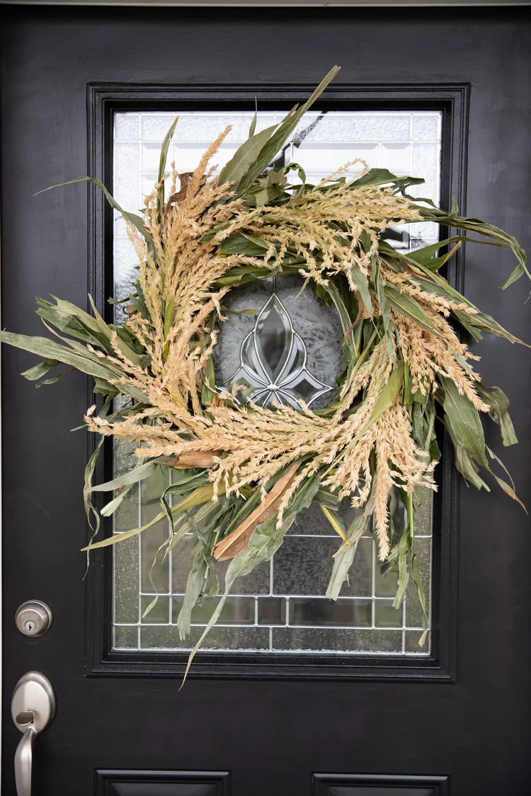 Fresh Corn Stalk Wreath