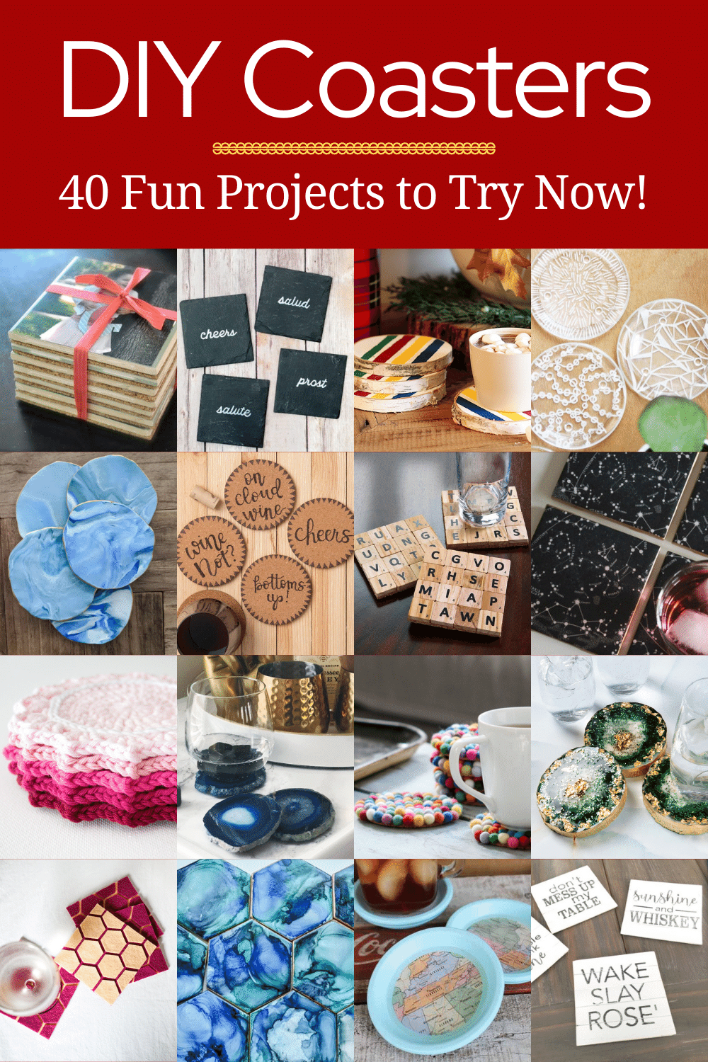 DIY Coasters: 40 fun projects to try